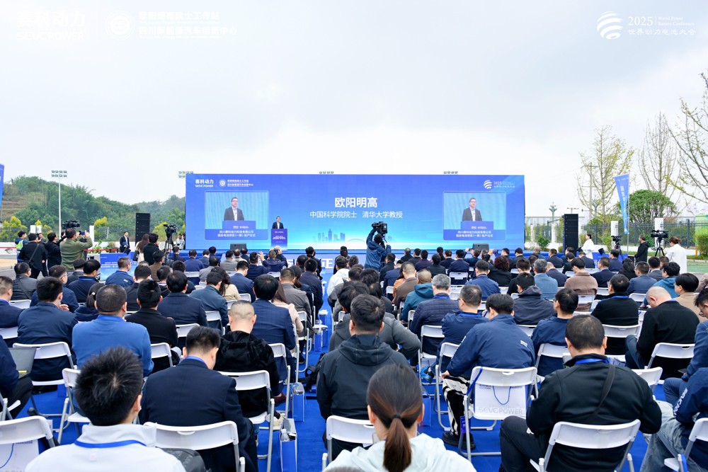 ▲中國科學院院士、清華大學教授歐陽明高講話 ▲中國科學院院士、清華大學教授歐陽明高講話