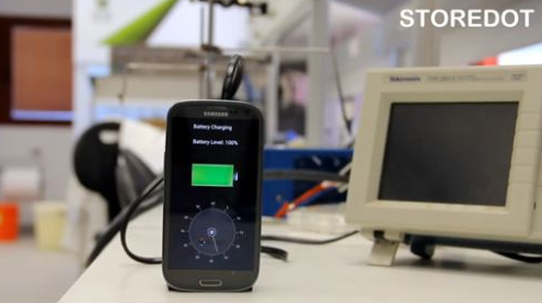 StoreDot生物有機電池技術(shù)曝光：30秒內(nèi)充滿電