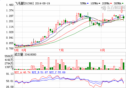 飛毛腿中期純利大增303.7%至2810萬元 不派息