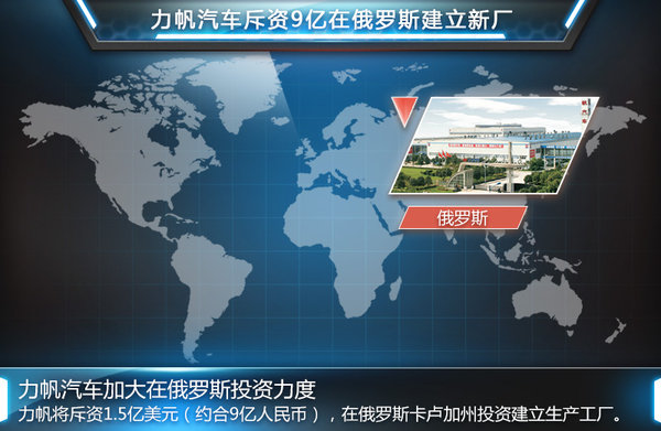 力帆斥資9億海外建廠 旗艦轎車明年投產