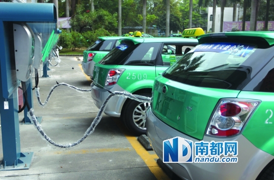 珠海首批純電動(dòng)的士上路  到明年上半年將投400輛