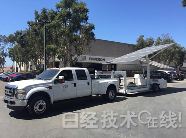 為EV進行100％可再生能源充電 全球首個可移動的獨立型太陽能車棚