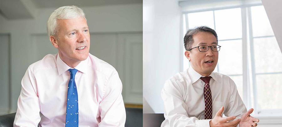 英國豪邁首席執行官Andrew先生和集團中國區總裁張明先生