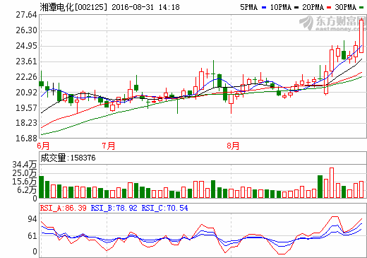 湘潭電化：上半年凈利潤551.4萬元 同比增長287%