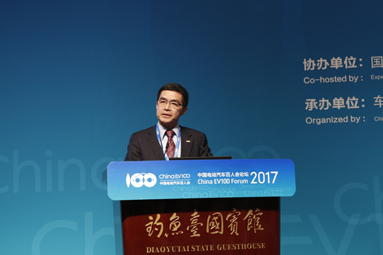 中國電動汽車百人會執行副理事長歐陽明高