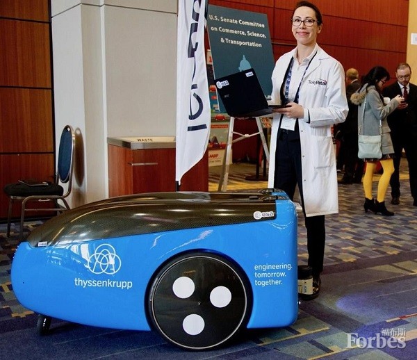 蒂森克虜伯電梯正測試用于作業場所的新自動送貨車。