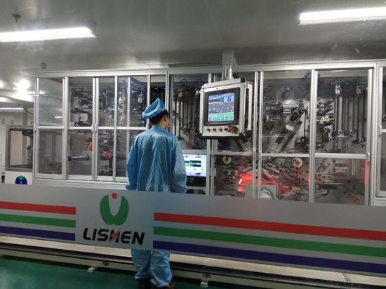 力神電池生產線實現