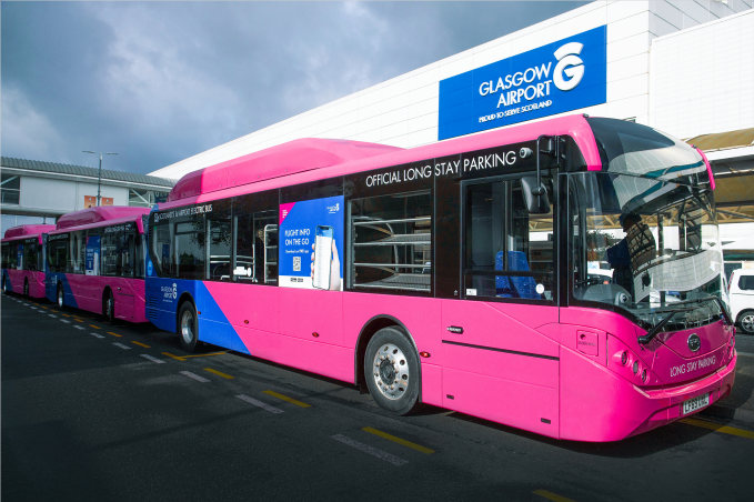 BYD ADL Enviro200EV 在格拉斯哥機(jī)場正式運營 圖片來源：企業(yè)供圖