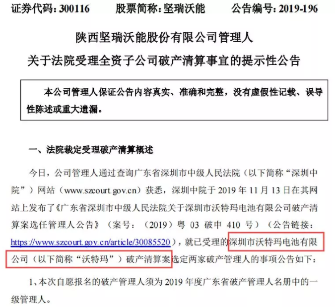 負債近200億！昔日鋰電巨頭破產清算 母公司市值暴跌85％！