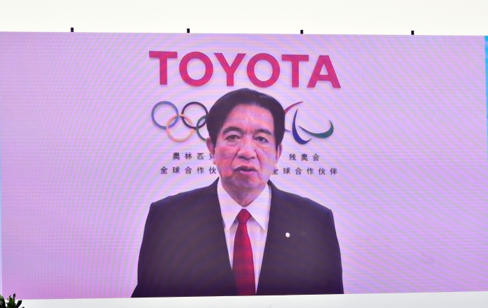 豐田汽車執行董事、中國本部長上田達郎視頻致辭