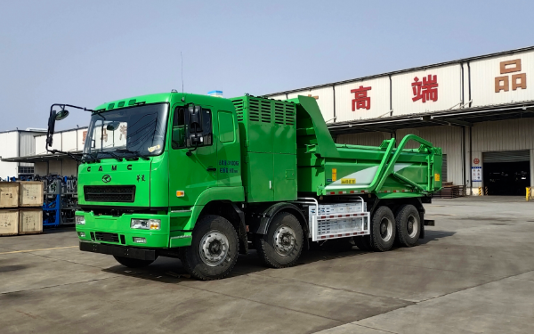 雄韜氫恒氫能31t渣土車正式下線