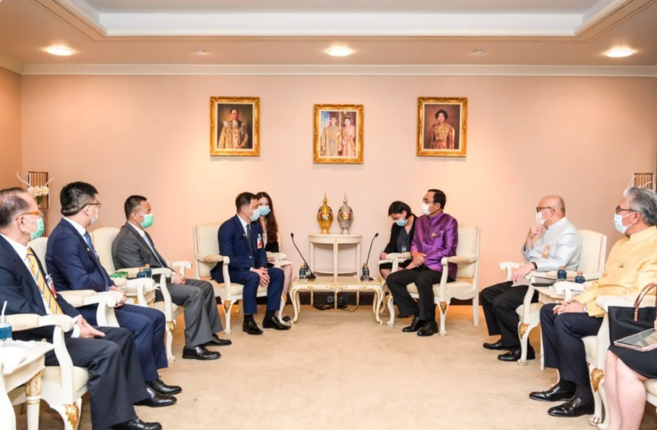 泰國(guó)總理巴育會(huì)見長(zhǎng)城汽車東盟團(tuán)隊(duì) 圖片來源：長(zhǎng)城汽車官微