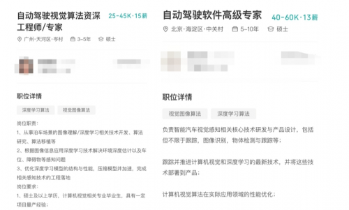 造車新勢力平均月薪15367元 自動駕駛算法崗年薪可達百萬