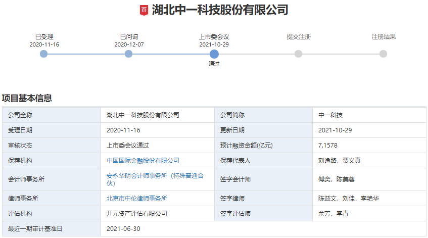 中一科技 中一科技
