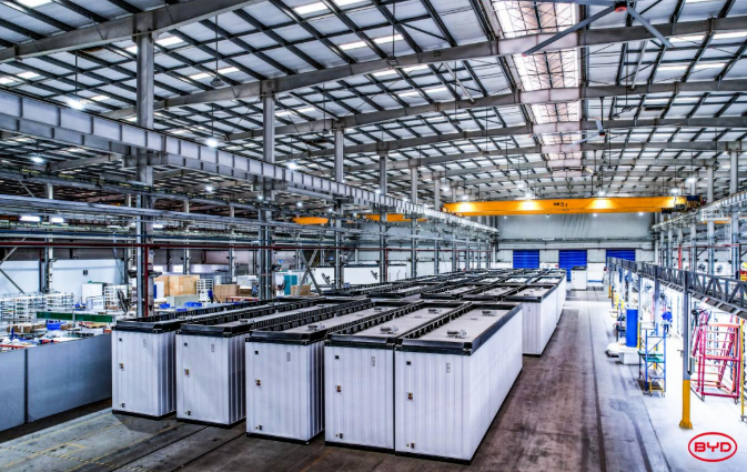 比亞迪儲(chǔ)能系統(tǒng)生產(chǎn)基地