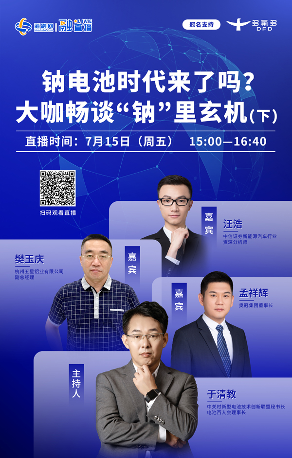 鈉電池時代來了嗎?大咖暢談“鈉”里玄機(下) 鈉電池時代來了嗎?大咖暢談“鈉”里玄機(下)