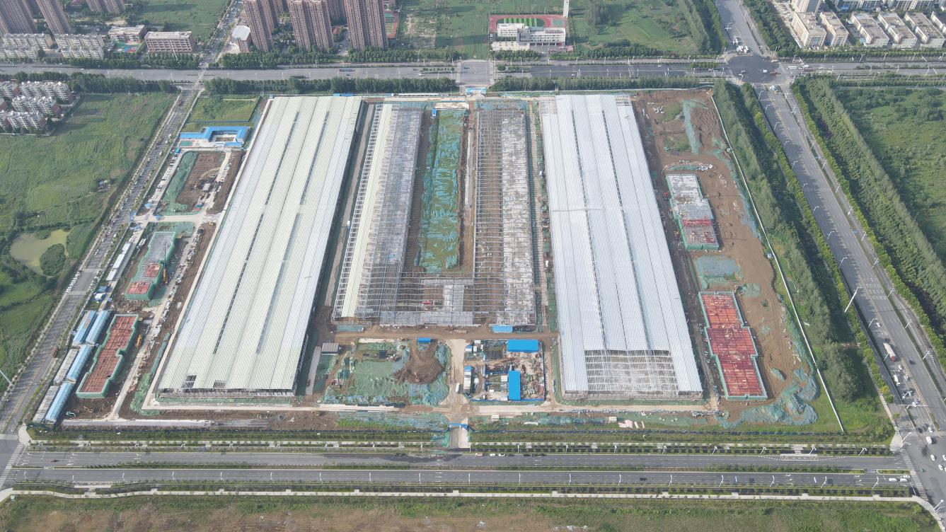 新站基地一期20GWh標準電芯項目俯瞰圖 新站基地一期20GWh標準電芯項目俯瞰圖