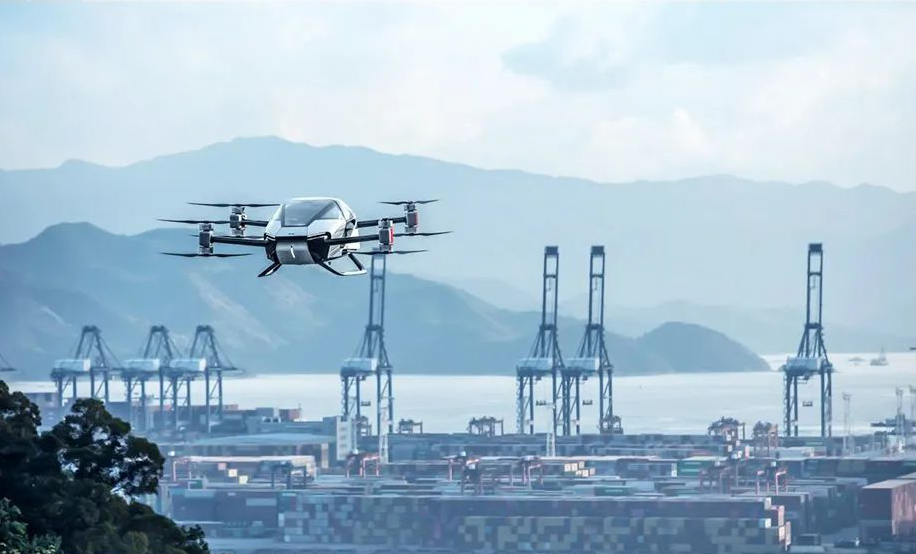 小鵬匯天飛行汽車旅航者X2實飛畫面 圖/小鵬汽車