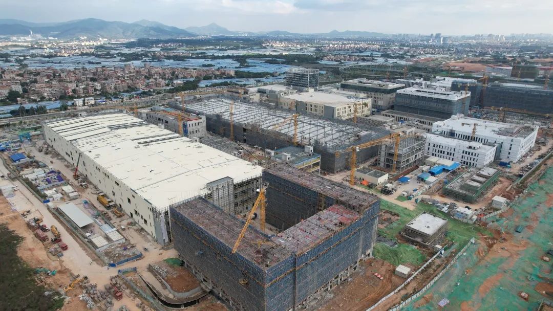 海辰儲能廈門鋰電二期項目施工現場