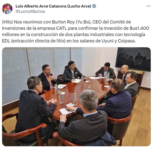 圖片來源：玻利維亞總統Luis Arce推特截圖