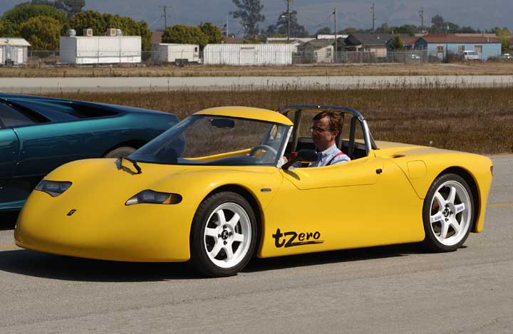 硅谷早期明星電動車T-zero，最早驗證了數千塊18650電池用于長續航純電車的可行性
