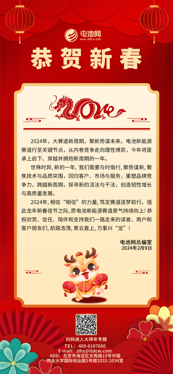 龍騰盛世中國年！電池網(wǎng)給您拜年啦！