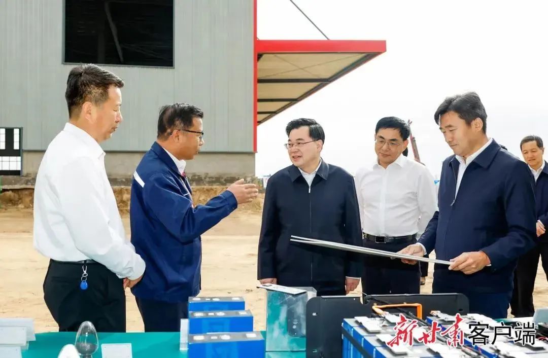 甘肅省委書記、省人大常委會主任胡昌升蒞臨銀高儲能視察調研8GWh磷酸鐵鋰電池項目