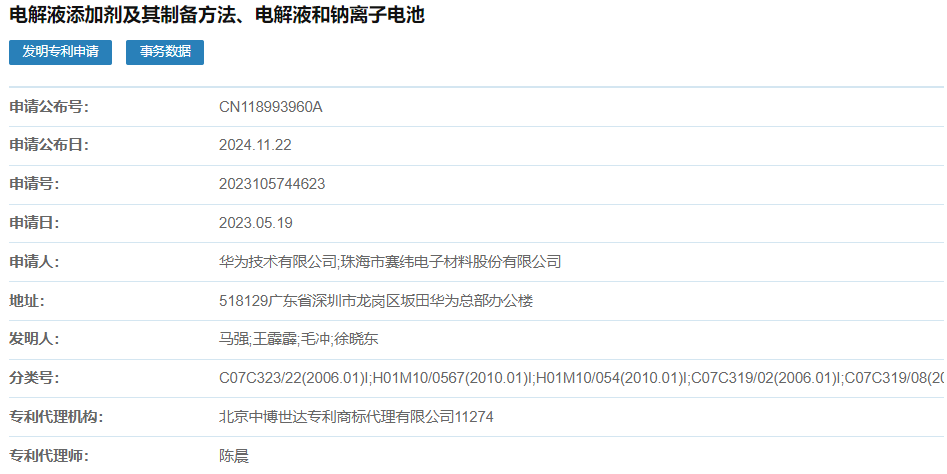 電解液添加劑及其制備方法、電解液和鈉離子電池 電解液添加劑及其制備方法、電解液和鈉離子電池