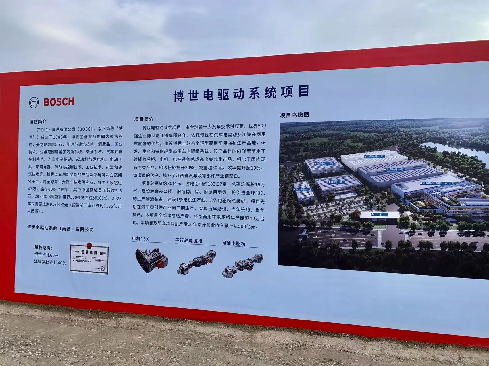 江西南昌博世電驅動系統項目