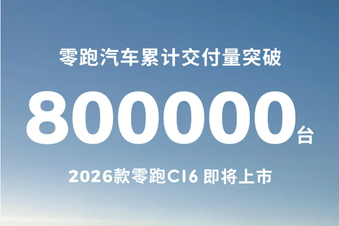 零跑汽車?yán)塾?jì)交付量突破80萬臺(tái) 二季度有望實(shí)現(xiàn)當(dāng)季盈虧平衡